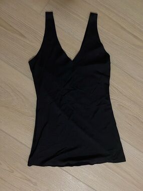 Classic V-Neck Black Tank Top